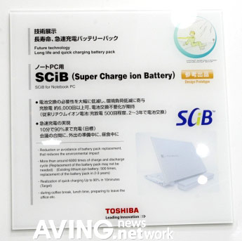 Toshiba Super charge ion battery